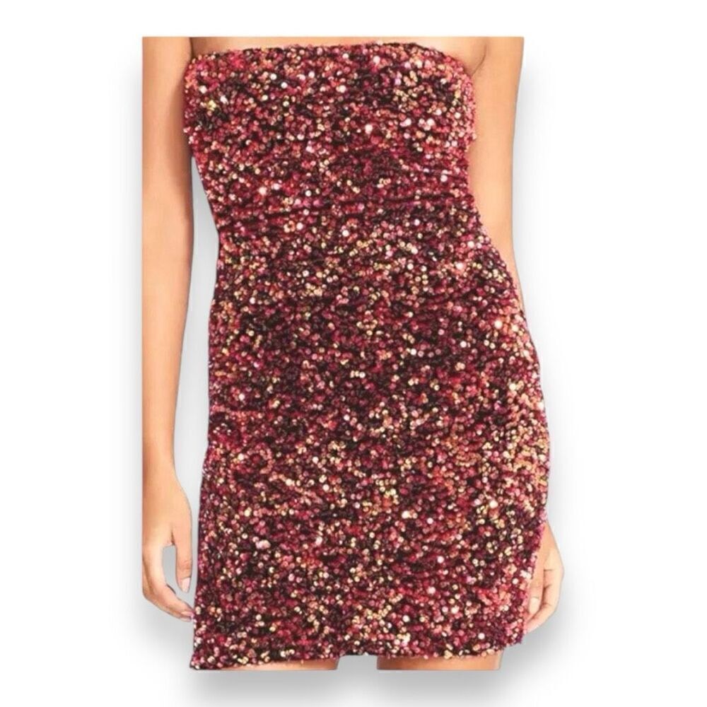 Betsey Johnson Sequin Cocktail Mini Dress 2